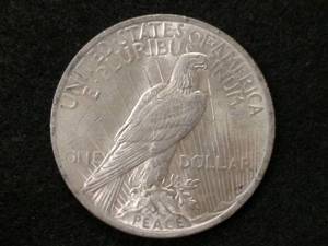 lot 54 image: 1922 Peace Silver Dollar...