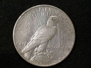 lot 59 image: 1922 D Peace Silver Dollar...