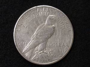lot 74 image: 1925 S Peace Silver Dollar...