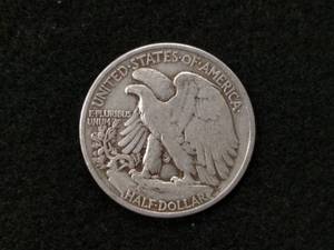 lot 100 image: 1943 Walking Liberty Silver Half Do...