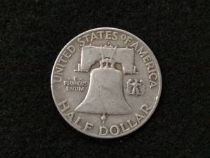 lot 106 image: 1953 D Franklin Silver Half Dollar...