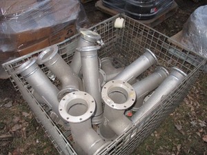 4 BETTS  ALUMINUM CAST FLANGED TEE