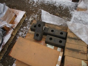 4 34 x 10 RUBBER BUMPERS, LATCH COMPRESS CAM TYPE KIT,  TURNER AA230 NO DUMP LOAD SCALE