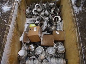 2  3 TASSALINI 3A  BUTTERFLY VALVES, 4 FLANGE COUPLER ASY. VALVE SPRING BRAKE CONTROLLER, U-CLAMP, 6 x3 REDUCER,VALVE SOLENOID,