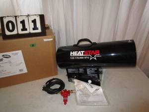 lot 11 image: Mr. Heater 125-170,000 BTU Portable Propane Forced Air Heater