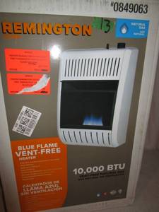 lot 13 image: Remington 10,000 BTU Vent Free Heater