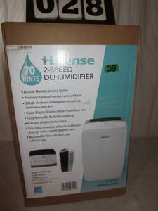 lot 28 image: Hisense 70 Pint Dehumidifier