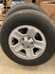 lot 30 image: Lot of 2 Goodyear Wrangler Tires P225  75  R16