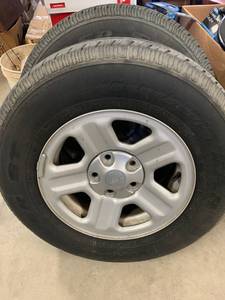 lot 31 image: Lot of 2 Goodyear Wrangler Tires P225  75  R16