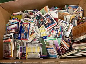 lot 67 image: Thousands of Football Basketball Baseball Cards (nearly 24 lbs.)