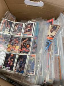 lot 84 image: Large Box Full of Basketball & Baseball Cards