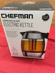Chefman Electric Kettle, Retail $29.99
