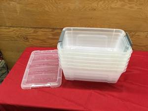 12.9 Qt 6 Pack Buckle Up Storage Set, Retail $16.99