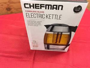 Chefman Electric Kettle, Retail $29.99