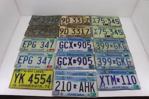 lot 5 image: Minnesota License Plates