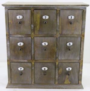 lot 11 image: 9 Drawer Shelf Unit