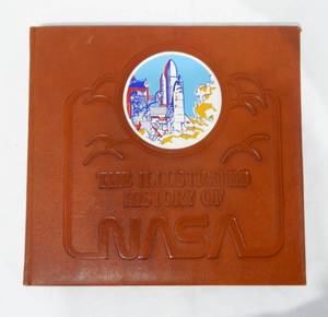 lot 53 image: Vintage Limited Edition The Illustrated History Of NASA Leather Bound Book