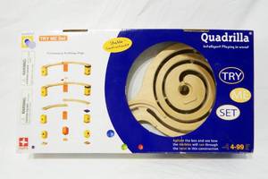 lot 13 image: HaPe International Quadrilla Wood Marble Run Try Me Set