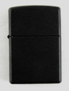 lot 1 image: New Vintage Matte Black Zippo Windproof Lighter