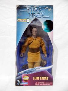 lot 63 image: Vintage 1998 Playmates Star Trek Elim Garak Action Figure