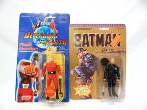lot 70 image: Vintage Defenders of the Earth Flash Gordon and Batman Bob The Goon Action Figures