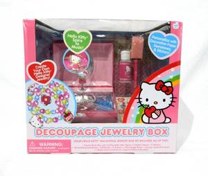 lot 75 image: New Sanrio Hello Kitty Decoupage Jewelry Box