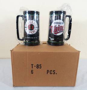 lot 19 image: Lot of New Vintage Minnesota Twins Special Export Mugs