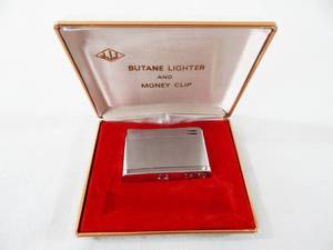 lot 59 image: Vintage JJJ Jet-Lite Butane Pipe Lighter and Case