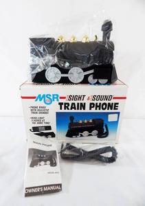 lot 79 image: Vintage 1993 MSR Sight and Sound Model 4000 Train Phone