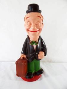 lot 101 image: Vintage 1972 Larry Harmon Pictures Corp. Stan Laurel Large Plastic Bank