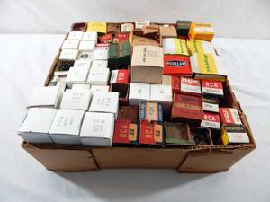 lot 34 image: Lot of Vintage Vacuum Tubes - Over 55 Tubes