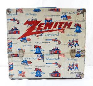 lot 25 image: Vintage Zenith Bicentennial TV Radio Serviceman and Vacuum Tube Case