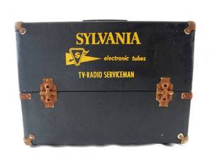 lot 29 image: Vintage Sylvania TV Radio Serviceman Case With Vacuum Tubes