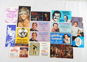 lot 122 image: Lot of Vintage Las Vegas and Reno Casino Entertainment Show Postcards and Brochures