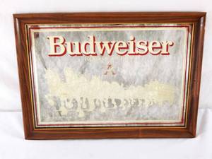 lot 138 image: Vintage Budweiser Mirror