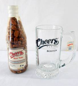 lot 165 image: Vintage 1991 Cheers Beer Mug and Beer Nuts Set