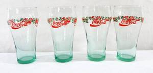 lot 168 image: Set of 4 Vintage Coca Cola Holiday Glasses