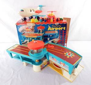 lot 178 image: Vintage Fisher Price Play Family Airport