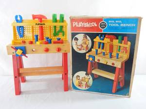 lot 181 image: Vintage Playskool Big, Big Tool Bench