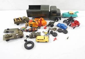 lot 201 image: Lot of Vintage Toy Cars and Trucks