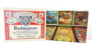 lot 204 image: Set of Vintage Budweiser and Another View Tilt Pinball Puzzles