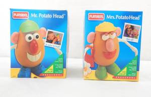 lot 190 image: New Vintage 1990s Playschool Mr. and Mrs. Potato Head Toys