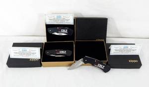 lot 16 image: Lot of 3 New Vintage Colt Zippo Knives