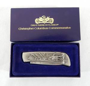 lot 18 image: Vintage Great American Classics Limited Edition Christopher Columbus Commemorative Knife