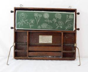 lot 30 image: Vintage 1923 Chautauqua Industrial Art Desk