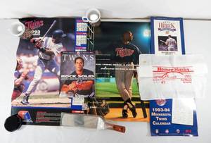 lot 32 image: Lot of Vintage Minnesota Twins Memorabilia