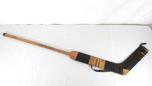 lot 26 image: Vintage 1960 - 1961 Jacques Marcotte St. Paul Saints Game Used Northland Goalie Stick