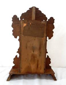 lot 28 image: Vintage Welch Manufacturing Eight Day Half Hour Strike Assortment A No. 2 Mantel Clock