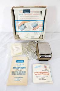 lot 54 image: Vintage 1978 Pollenex Twin Action Heavy Duty Deep Heat Hand Held Massager