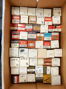lot 64 image: Lot of Vintage Vacuum Tubes - Over 50 Tubes